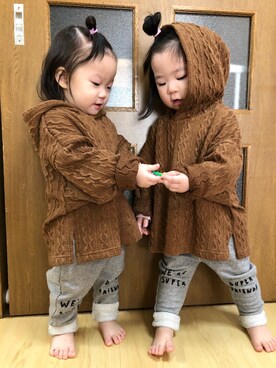 「1歳5ヶ月」｜「アイテム（その他）」を使った、さかな★さん（キッズ・90cm）の冬コーディネート