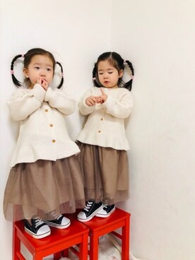 さかな★さん（キッズ・90cm）の冬コーディネート