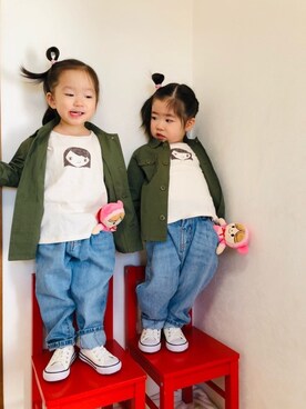 「アイテム（その他）」を使った、さかな★さん（キッズ・90cm）の冬コーディネート