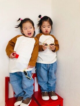 さかな★さん（キッズ・90cm）の春コーディネート