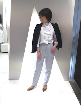 「NARACAMICIE（ナラカミーチェ）のアイテム（テーラードジャケット）」を使った、Y.Fさん（レディース・154cm）の冬コーディネート
