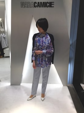 「NARACAMICIE（ナラカミーチェ）のアイテム」を使った、Y.Fさん（レディース・154cm）の冬コーディネート