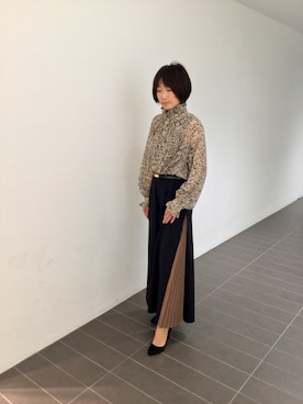 「NARACAMICIE（ナラカミーチェ）のアイテム」を使った、Y.Fさん（レディース・154cm）の冬コーディネート