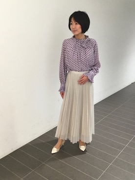 「NARACAMICIE（ナラカミーチェ）のアイテム」を使った、Y.Fさん（レディース・154cm）の春コーディネート