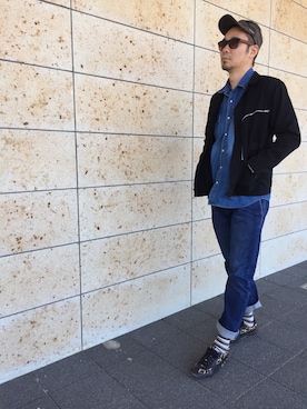 「CABANE de ZUCCa（カバンドズッカ）のアイテム（ジャケット/アウター）」を使った、GOSSHIさん（メンズ・180cm）の春コーディネート