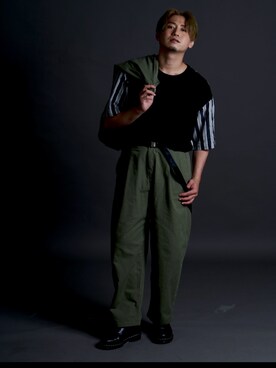 「FREAK'S STORE（フリークスストア）のアイテム（パンツ、その他）」を使った、yopiさん（メンズ・171cm）の秋コーディネート