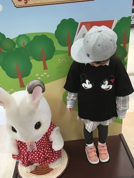 「ボーイッシュ」｜しー♡なー♡はー♡さん（キッズ・100cm）の冬コーディネート