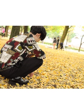 「RATTLE TRAP（ラトルトラップ）のアイテム（ブーツ）」を使った、yukiさん（メンズ・164cm）の冬コーディネート