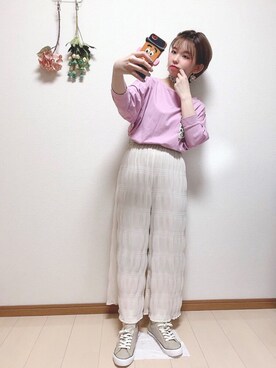「DRESKIP（ドレスキップ）のアイテム（アクセサリー）」を使った、ぴのこさん（レディース・152cm）の春コーディネート