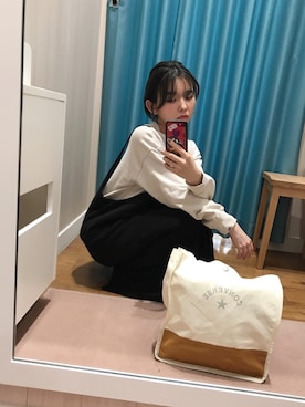 「USAコットン」｜「アイテム（その他）」を使った、ぴのこさん（レディース・152cm）の秋コーディネート
