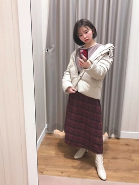 「ハロウィン」｜「アイテム（ダウンジャケット/コート）」を使った、ぴのこさん（レディース・152cm）の秋コーディネート