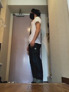 「BLACK SCALE（ブラックスケール）のアイテム（帽子）」を使った、ゆさん（メンズ・172cm）の夏コーディネート