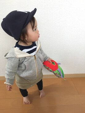 swhrkさん（キッズ・80cm）の冬コーディネート