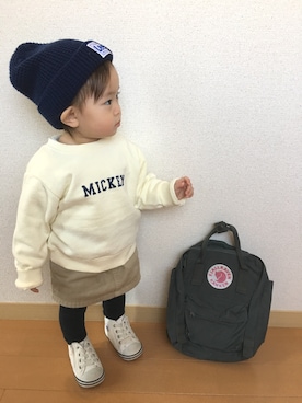 「BEAMS WOMEN（ビームス　ウィメン）のアイテム」を使った、swhrkさん（キッズ・80cm）の冬コーディネート