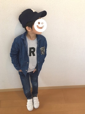 swhrkさん（キッズ・80cm）の春コーディネート