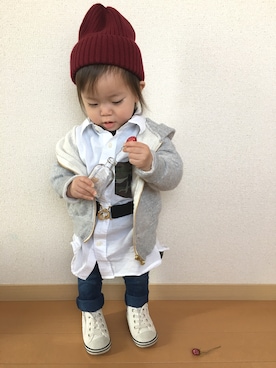 swhrkさん（キッズ・80cm）の春コーディネート
