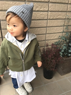 swhrkさん（キッズ・80cm）の春コーディネート