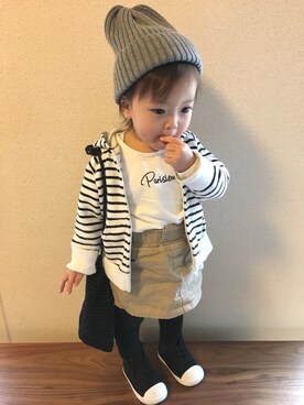 swhrkさん（キッズ・80cm）の春コーディネート