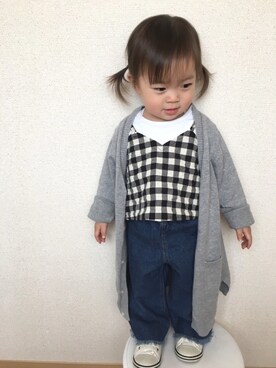 swhrkさん（キッズ・80cm）の春コーディネート