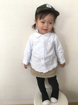 「RUGGEDWORKS」｜swhrkさん（キッズ・80cm）の春コーディネート