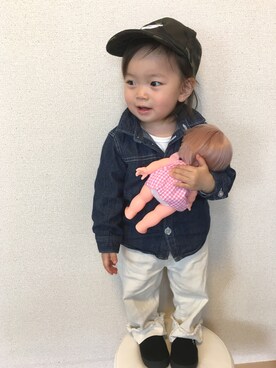 swhrkさん（キッズ・80cm）の春コーディネート