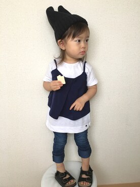 swhrkさん（キッズ・80cm）の夏コーディネート