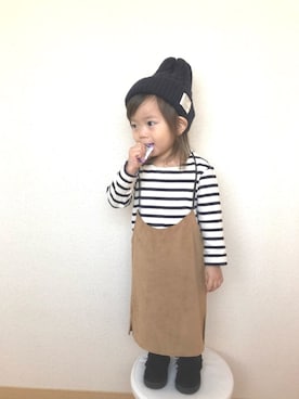 swhrkさん（キッズ・80cm）の秋コーディネート