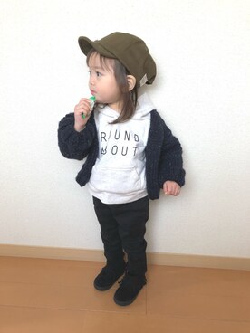 swhrkさん（キッズ・80cm）の秋コーディネート