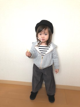 swhrkさん（キッズ・80cm）の冬コーディネート