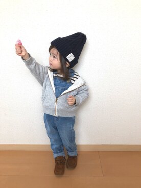 swhrkさん（キッズ・80cm）の冬コーディネート