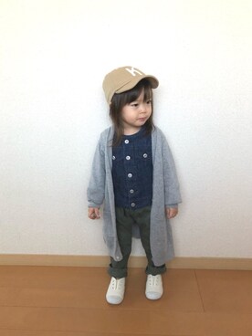 「RUGGEDWORKS」｜swhrkさん（キッズ・80cm）の冬コーディネート