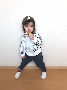 swhrkさん（キッズ・80cm）の冬コーディネート