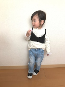 swhrkさん（キッズ・80cm）の冬コーディネート