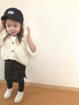 swhrkさん（キッズ・80cm）の春コーディネート