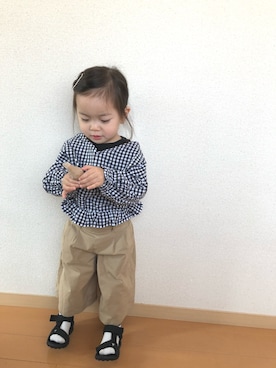 swhrkさん（キッズ・80cm）の春コーディネート