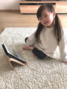 「AZUL by moussy（アズールバイマウジー）のアイテム（その他アウター）」を使った、swhrkさん（キッズ・90cm）の春コーディネート