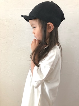 「キッスコーデ」｜「アイテム（ワンピース/ドレス）」を使った、swhrkさん（キッズ・90cm）の春コーディネート
