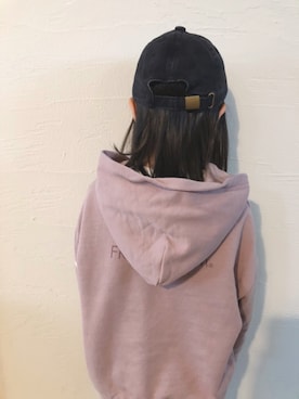 「FRUIT OF THE LOOM（フルーツオブザルーム）のアイテム（その他）」を使った、swhrkさん（キッズ・100cm）の秋コーディネート