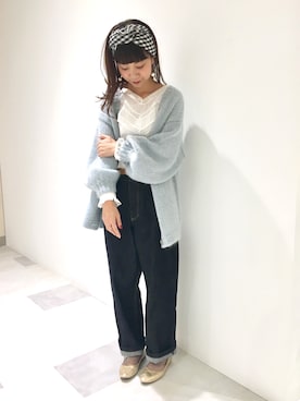 「My Fav. CHILD WOMAN（マイファブチャイルドウーマン）のアイテム」を使った、yumaさん（レディース・161cm）の秋コーディネート