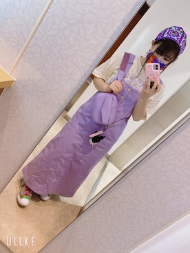 「EGOIST（エゴイスト）のアイテム（バッグ）」を使った、かほさん（レディース・159cm）の夏コーディネート