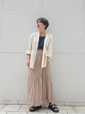「平成最後のWEARISTAセンバツ」｜「アイテム（アクセサリー）」を使った、mikami sayaさん（レディース・156cm）の春コーディネート