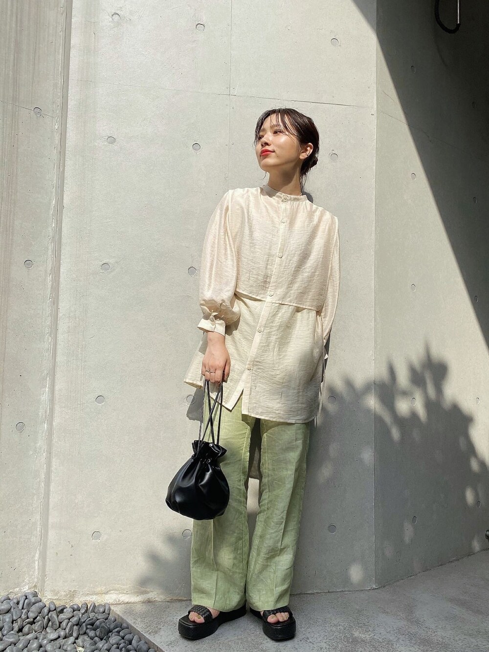 kastane  カラーシャンブレー麻パンツ Kastane（カスタネ）の「カラーシャンブレー麻パンツ（その他