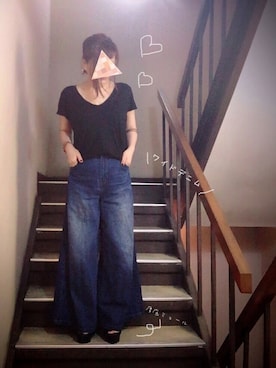 「ローポニーテール」｜miya さん（レディース・156cm）の夏コーディネート