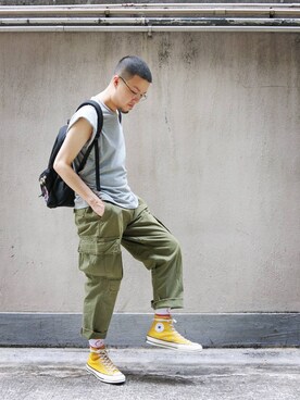 「Wagamamaplayground」｜Paak Chanさん（メンズ・172cm）の春コーディネート