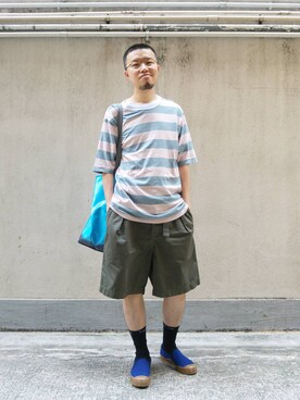 「Fern（-）のアイテム」を使った、Paak Chanさん（メンズ・172cm）の夏コーディネート
