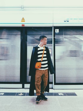 「stripes」｜Paak Chanさん（メンズ・172cm）の夏コーディネート
