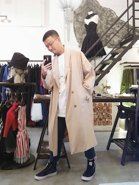 「SASQUATCHfabrix.（サスクワァッチファブリックス）のアイテム」を使った、Paak Chanさん（メンズ・172cm）の秋コーディネート