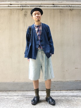 「MSGM（エムエスジーエム）のアイテム（デニムパンツ）」を使った、Paak Chanさん（メンズ・172cm）の春コーディネート