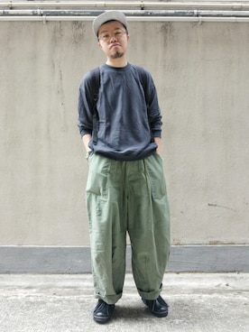 「SUBLIME（サブライム）のアイテム（キャップ）」を使った、Paak Chanさん（メンズ・172cm）の秋コーディネート