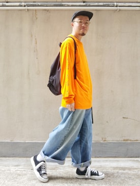 「PROPS-STORE（プロップス ストア）のアイテム」を使った、Paak Chanさん（メンズ・172cm）の冬コーディネート